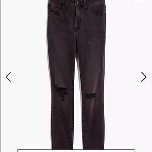 Madewell Curvy High-Rise Skinny Jeans in Black Sea